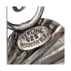 Lot van 4 zilveren Deense en Noorse design broches.