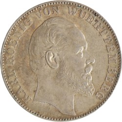 German states. Württemberg. Karl I. Thaler - Siegesthaler. 1871.