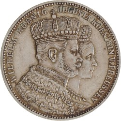 German states. Prussia. Wilhelm I. Thaler - Krönungsthaler. 1861 A.