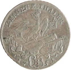 German states. Brandenburg - Prussia. Friedrich II 'the Great'. 2/3 Thaler. 1751 B.