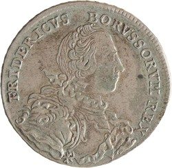 German states. Brandenburg - Prussia. Friedrich II 'the Great'. 2/3 Thaler. 1751 B.