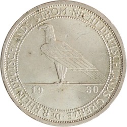 Germany. Weimar republic. 3 Mark - Rheinlandräumung. 1930 J.