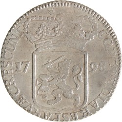 Zilveren dukaat. Zeeland. 1798/96. Prachtig.