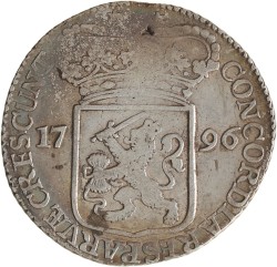 Zilveren dukaat. Zeeland. 1796. Zeer Fraai +.