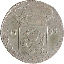 Zilveren dukaat. Zeeland. 1795. Zeer Fraai.