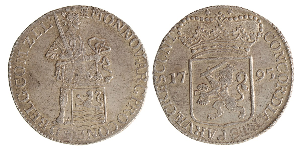 Zilveren dukaat. Zeeland. 1795. MS 62.