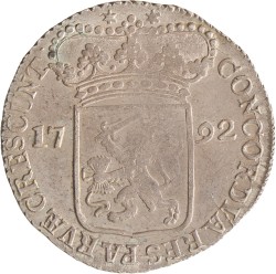 Zilveren dukaat. Zeeland. 1792. Zeer Fraai +.