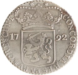 Zilveren dukaat. Zeeland. 1792. AU details.