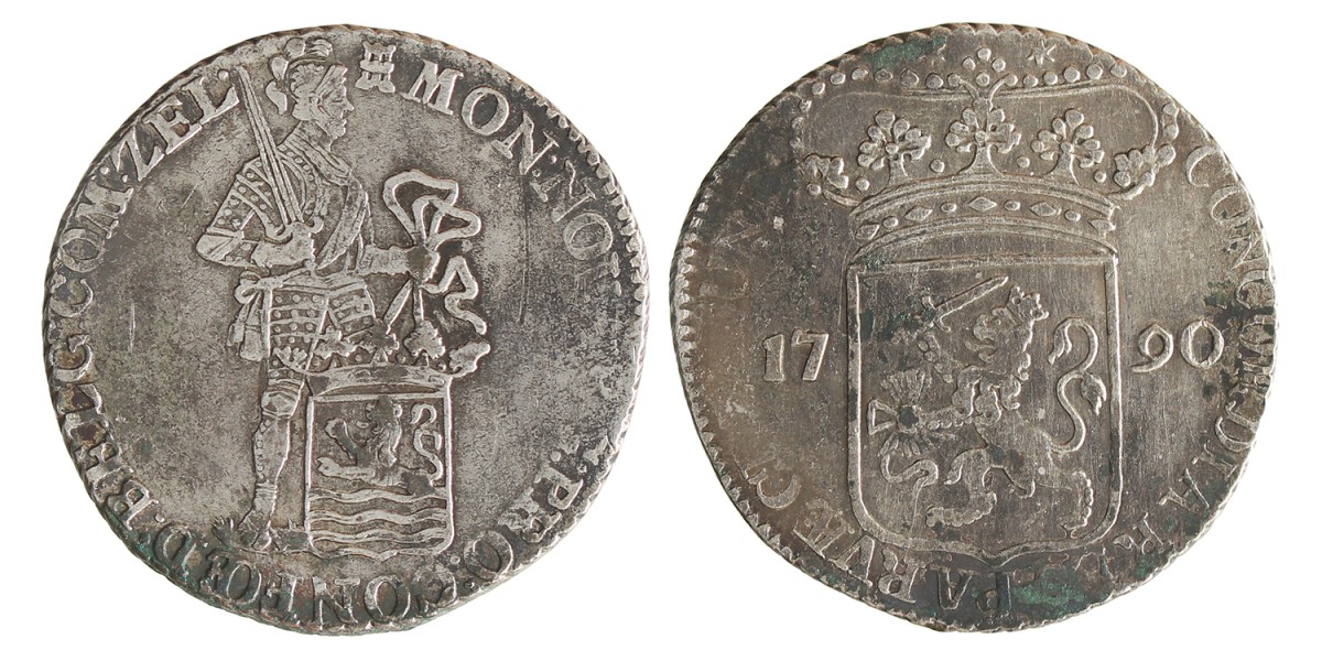 Zilveren dukaat. Zeeland. 1790. Fraai / Zeer Fraai.
