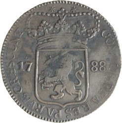 Zilveren dukaat. Zeeland. 1788. Zeer Fraai / Prachtig.