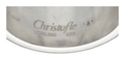 Massieve sterling zilveren moer-vormige Christofle ring.