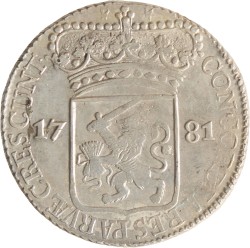 Zilveren dukaat. Zeeland. 1781. Zeer Fraai +.