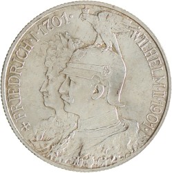 German states. Prussia. Wilhelm II. 2 Mark. 1901.