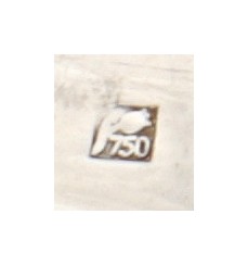 Tirisi Moda 18 kt. witgouden ring bezet met ca. 0.60 ct. witte en bruine diamant.