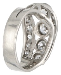 18K Witgouden ring bezet met ca. 1.25 ct. diamant.