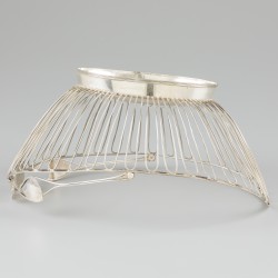 Broodmand (Utrecht, Nicolaas van Voorst 1782 -1811) zilver.