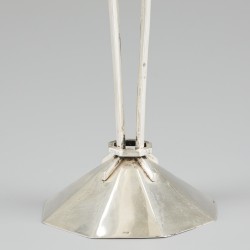 Voetbal trofee zilver.