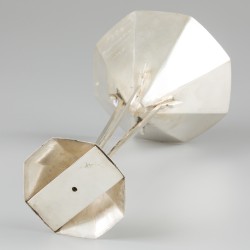 Voetbal trofee zilver.