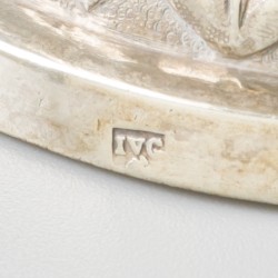 Kerkelijk wierookvat (Thuribulum) zilver.