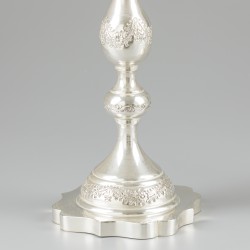 2-delige set kandelaren (Londen, A. Taite & Sons Ltd) zilver.