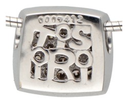 Tirisi Moda 14 kt. witgouden collier bezet met ca. 0.52 ct. witte en bruine diamant.