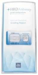 HRD-gecertificeerde 0.49 ct. rond briljant geslepen natuurlijke diamant.