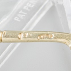 12-delige set cloisonné geëmailleerde theelepels (Moskou, Vasily Semenovich  Agafonov 1895-1917) goud-verguld / zilver.