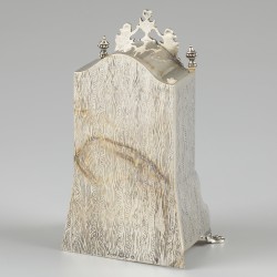 Miniatuur kabinet zilver.