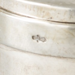 Miniatuur kraantjeskan zilver.