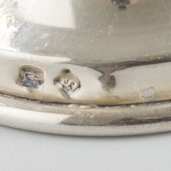 2-delige set judaïca kandelaren zilver.