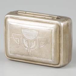 6-delige kaptafelset zilver.
