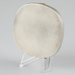 Compact / poederdoos zilver.