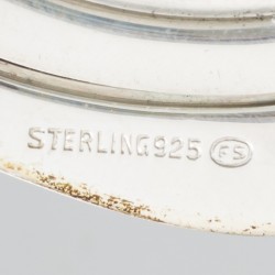 Compact / poederdoos zilver.
