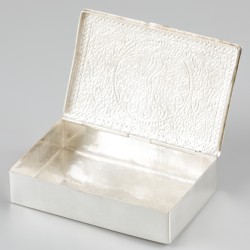 Cloisonné doos zilver.