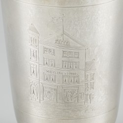Herdenkingsbeker Alfred Madelung & Söhne zilver.
