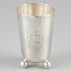 Herdenkingsbeker Alfred Madelung & Söhne zilver.