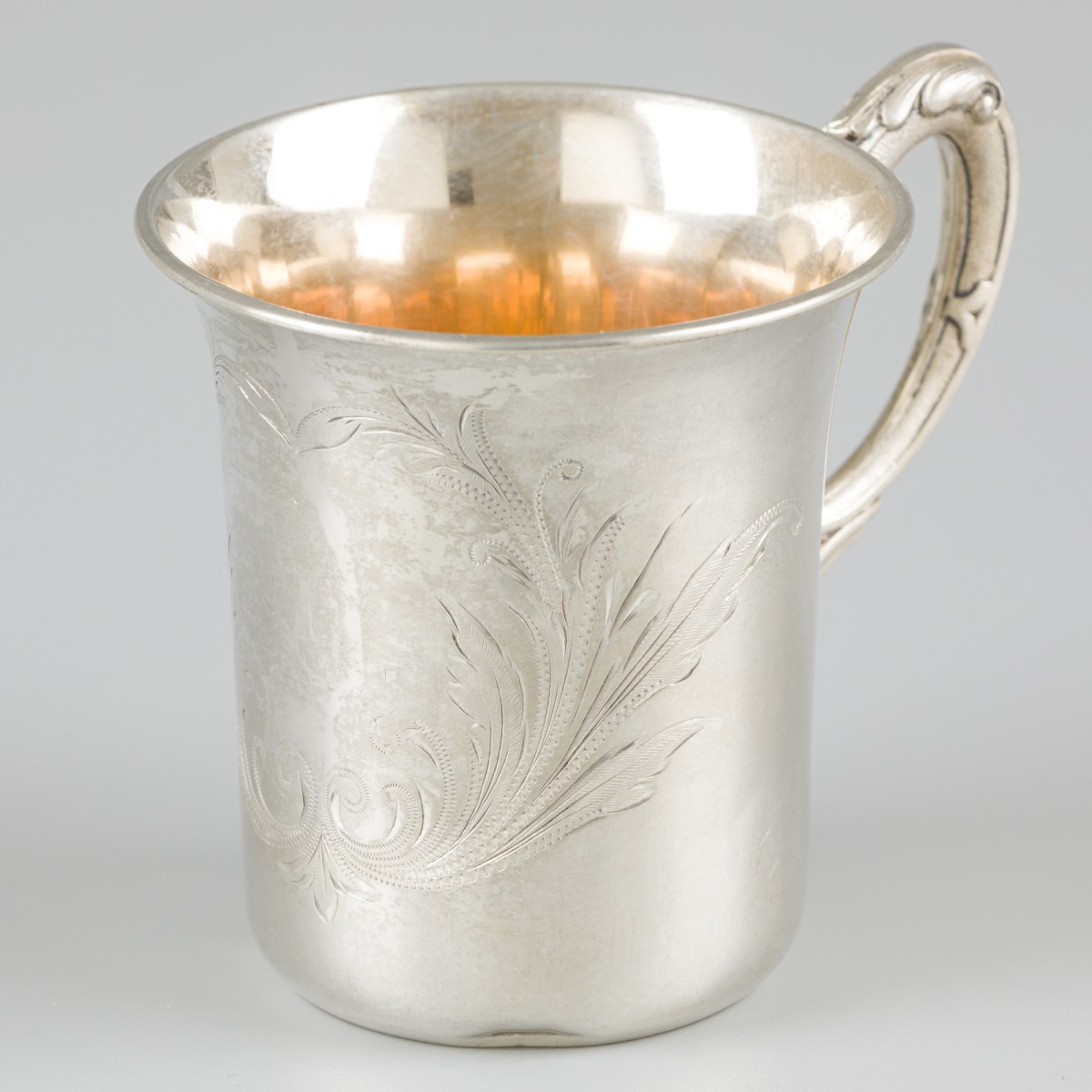 Drinkbeker zilver.