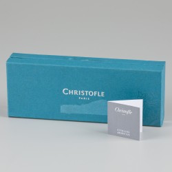 Christofle 6-delige set vismessen model Commodore, Sterling zilver.