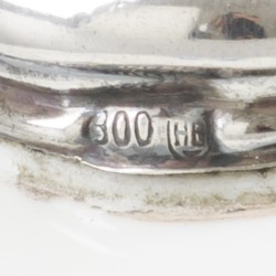 Condiment set (Rosenthal porselein) zilver.