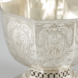 Brandewijnkom zilver.