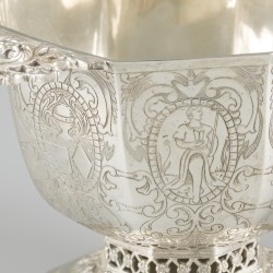 Brandewijnkom zilver.