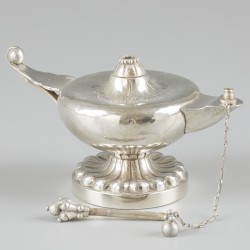 Sigarenaansteker nr. 13 (Denemarken, Kopenhagen, Georg Jensen 1921) zilver.
