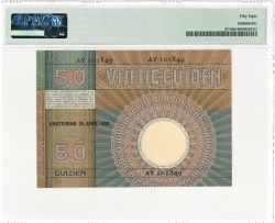 Nederland. 50 gulden. Bankbiljet. Type 1929. Type Minerva. - Nagenoeg UNC.