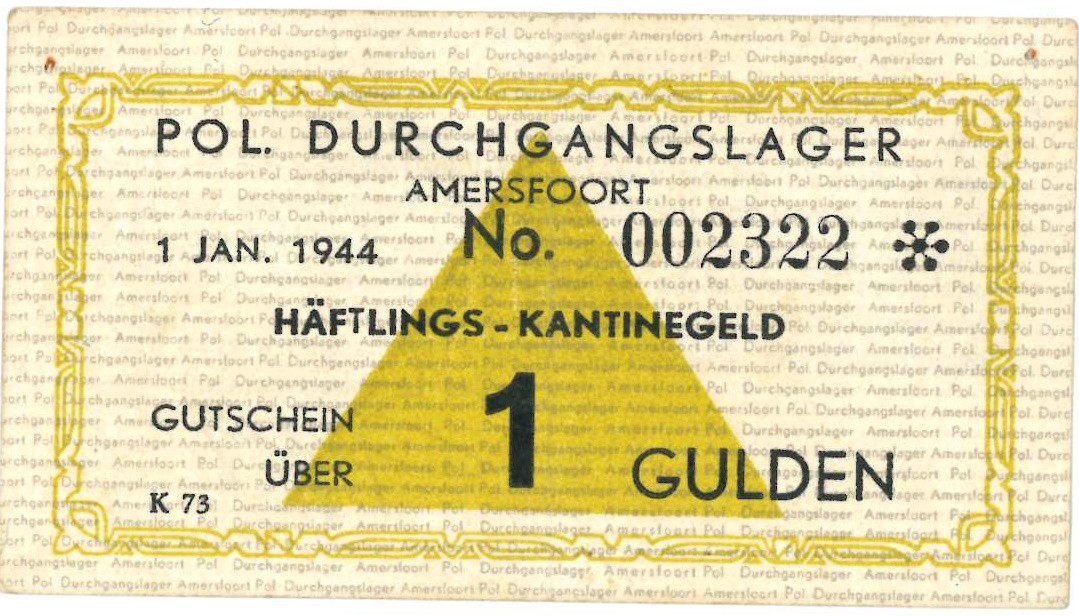 Nederland. 1 gulden . Bankbiljet. Type 1944. Type Amersfoort met ster en watermerk. - Zeer Fraai +.
