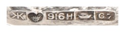 916 Zilveren broche bezet met maansteen door Kaunis Koru voor Kalevala Koru.