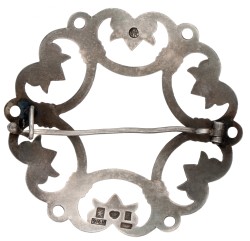 916 Zilveren 'Suotniemen' broche door Kaunis Koru voor Kalevala Koru.