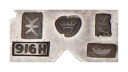 916 Zilveren 'Suotniemen' broche door Kaunis Koru voor Kalevala Koru.