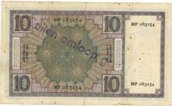 Nederland. 10 gulden . Bankbiljet. Type 1924. Type Zeeuw Meisje. - Fraai.