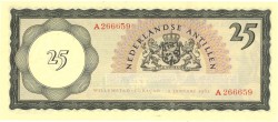 Netherlands-Antilles. 25 gulden . Banknote. Type 1963. - UNC.