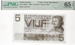 Nederland. 5x 5 gulden . Proefdruk. Type 1966. Type Vondel I. - UNC.